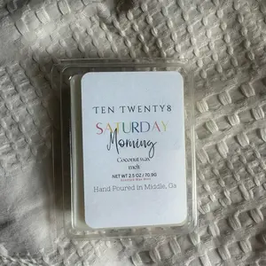 Saturday Morning Coconut Wax Melt - Hand Poured in Middle, Ga - 2.25 oz, Candle Freshener for Decor & Ornaments - Decoration
