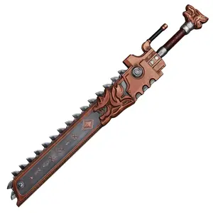 Munetoshi 39.5" Foam Warrior Chain Sword 40k Iron Saw Anime Hammer Cosplay Costume Prop Space Ultra Brown