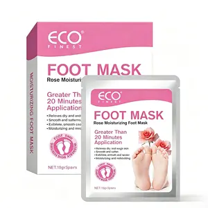 Rose Foot Mask, 3-Pack | Moisturizing Spa Socks with Collagen | Nourishing exfoliation treatment for soft, smooth feet