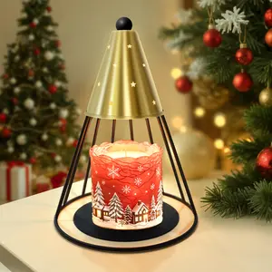 Candle Warmer Lamp with Dimmer and Timmer, Gift for Christmas and The New Year Tree Ornaments Decor Decoration