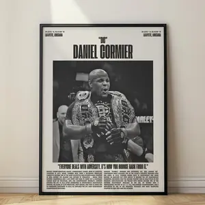 Daniel Cormier "DC" UFC Minimalist Poster, Art Print