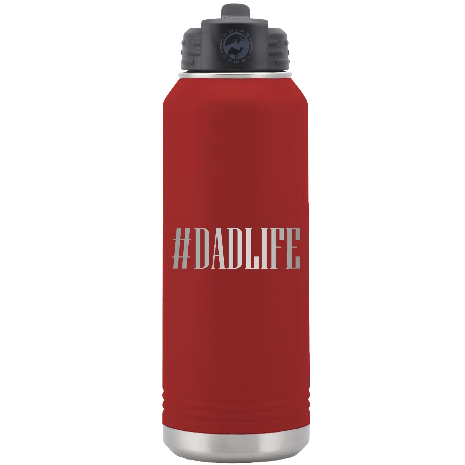 Personalized Dadlife 32 oz Water Bottle - Maroon