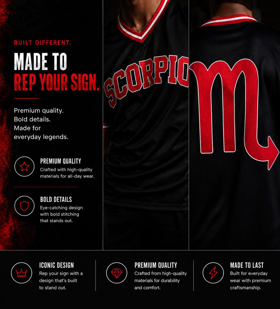 Zodiac Jersey, Astrology Breathable Athletic Jersey, Front & Back Summer Design Sports Clothing Sports Wear Set
