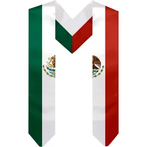 Country Flag Graduation Stole Scarf Class of 2026 International Graduate Adult Unisex