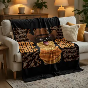 Arc Raiders The Burnt Peanut Goop Meme Blanket Lightweight Throw Blanket Flannel Fleece Microfiber Plush Bed Blanket Super Soft Blanket for All-Season Travel Camping Home Rug