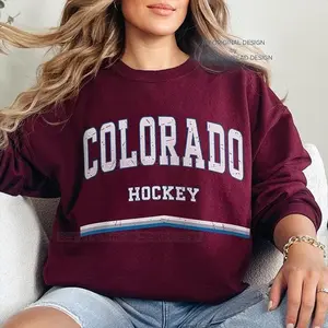[SALE UP TO 50% + FREE SHIP] - Colorado Hockey Sweatshirt, Vintage Style, Colorado Hockey Crewneck, Hockey Colorado, Colorado Hockey Gift, Retro Colorado, Women and Men (sweatshirt)