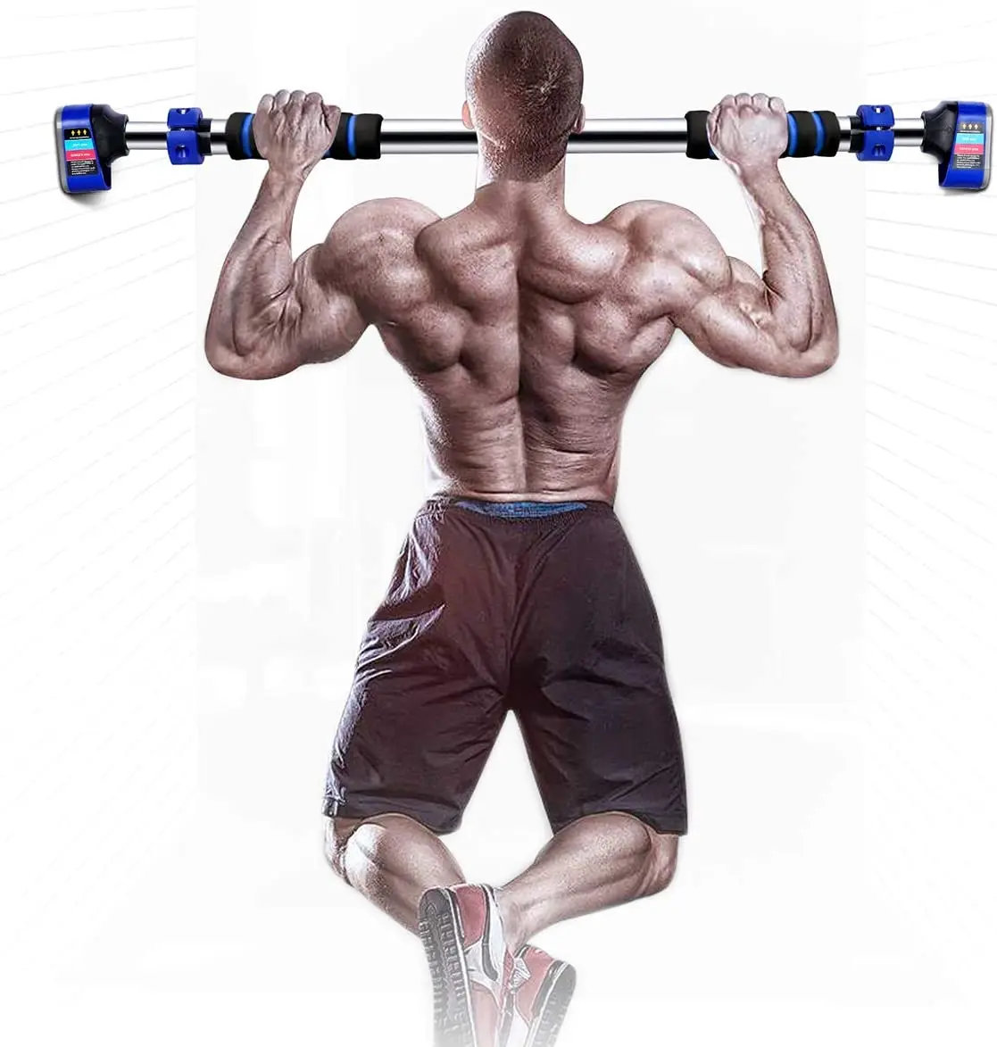 Tikaton Pull Up Bar A with Locking Mechanism, Door Exercise Bar Without Screw Installation - Maximum Load 440LB - Workout Bar with 27.6“ - 35.4''