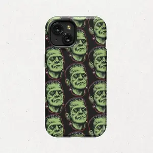 Frankenstein iPhone Case, Colorful Classic Monsters Two-In-One Drop-Resistant Mobile Phone Case Protection, Shockproof For IPhone 17-12, Pro Max, Pro Plus, and Samsung S25 24 23 Safety Case