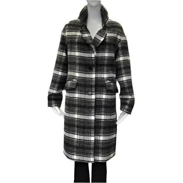 CLASSIC PLAID TRENCH COAT