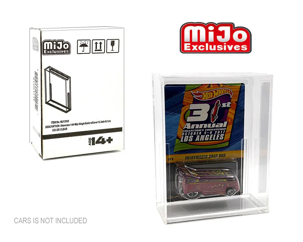 Showcase 1:64 Basic Redline Collector Single Display Case – MiJo Exclusive