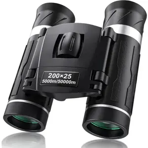 200x25 Compact Binoculars for Adults and Kids, High Powered Mini Pocket Binoculars, Waterproof Small Binocular for Bird Watching, Hunting, Concert, Theater, Opera, Traveling, Sightseeing