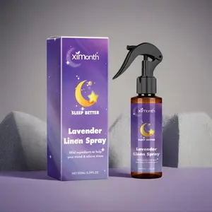 Lavender Essential Oil Aromatherapy Spray, 1 Count Sleep Better Lavender Linnen Spray Home Fragrance, Body Massage Oil for Women & Men, Lavender Scent Sleep Spray for Home & Travel