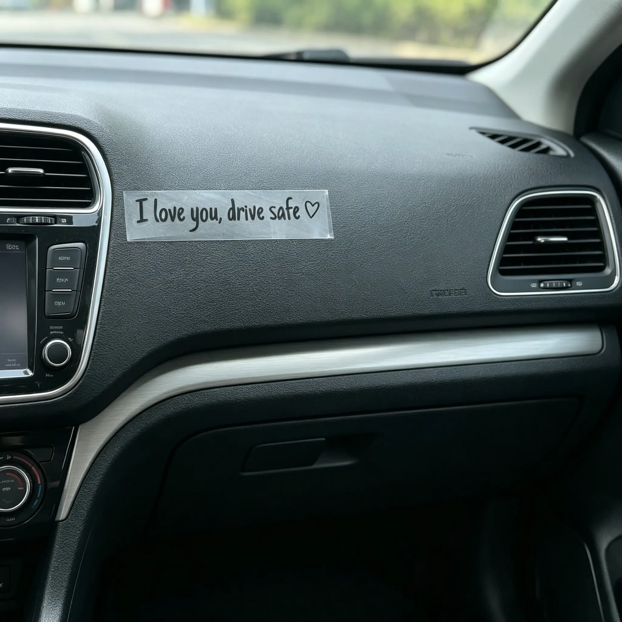 4PCS Car Rearview Mirror Stickers – “I love you, drive safe” Text Vinyl Decals, Universal Car Mirror Decoration, Heartfelt Gift for Women, Girlfriend, Boyfriend, Wife, Car Accessories