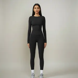 Long Sleeve yoga, active wear Activewear Running Workout Running Clothes Skinny Sportswear