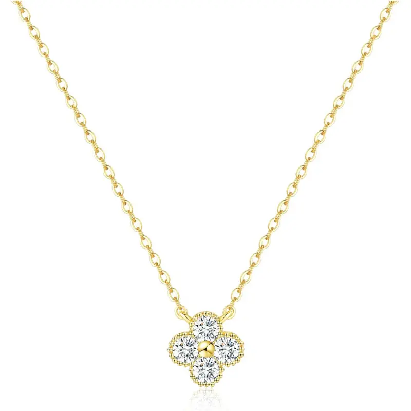 Non-Tarnish Four Leaf Clover Choker Necklace for Women, Trendy Emerald Birthstone Pendant, Perfect Valentine's Day & Birthday Jewelry Gifts