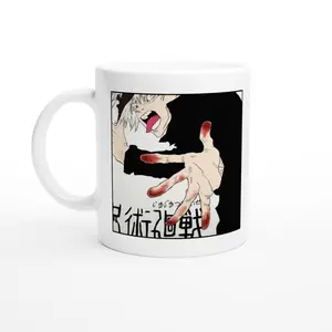 Jujutsu Kaisen Gojo Satoru Ceramic Mug, 11oz & 15oz Anime Coffee Mug, Unique Manga Gift For Fans, Perfect Japanese Anime Lover Drinkware