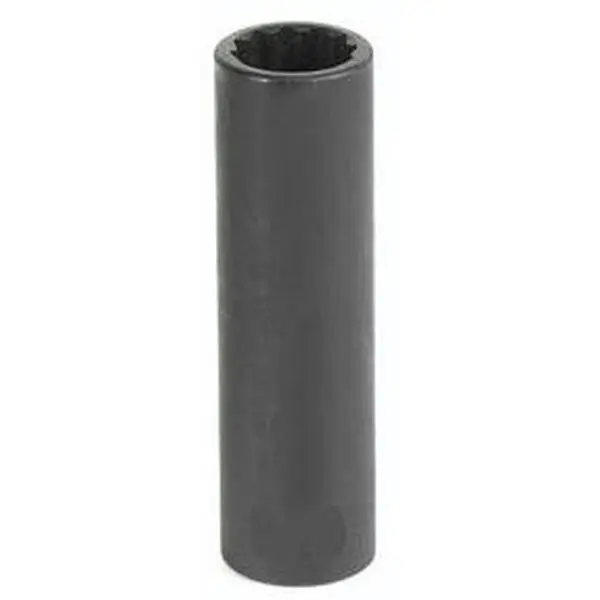 212 MAIN Pneumatic 1110D High Torque Heavy Duty Socket - 0.38 in Drive, 12-Point Deep Steel Socket, 0.31 in Size, Impact Fit, Increased Strength, Reduced Wear, Easy Tight Area Access, Home Improvement High Torque Heavy Duty Tool