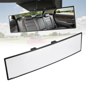 Rear View Mirror, Universal 11.81 Inch PanoramicConvex Interior Clip-on Wide Angle Mirror toReduce Blind Spot Effectively for Car SUy Trucks-Clear "																	