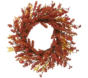Nearly Natural 18" Harvest Berry Artificial Wreath