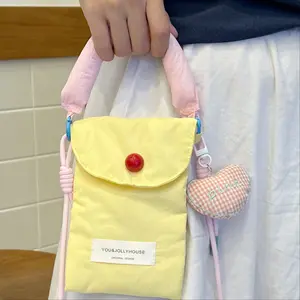 Luxury Cute Cartoon DIY Kt Cat Camera Bag, Soft Silicone Protective Case for Dji Pocket3, Portable Handheld Tripod Cover with Lanyard