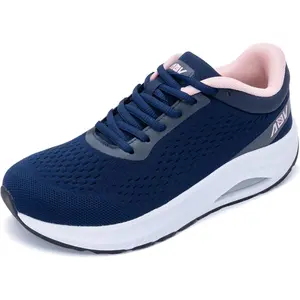 Wide Toe Box Women Sneakers, Arch Support Orthotic Walking Tennis Shoes, Plantar Fasciitis Relief Cushioned Non Slip Footwear