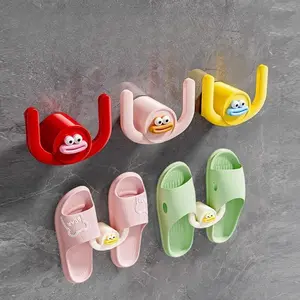House Slipper Holder - 1Pcs Shipped in a random color.Bathroom Slipper Hanger | Wall Mounted Cartoon Sausage Mouse Slipper Shelf, Bathroom Shoe Storage Holder
