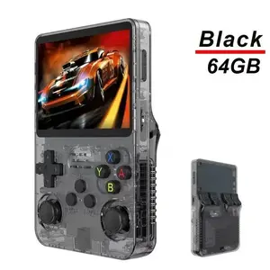 LumiGizmo R36s Handheld Retro Game Console, 1 Count Portable Pocket Game Console with 3.5-inch IPS Screen, Linux System Game Console Support 10000+ Games rechargeable game Portable Retro Handheld Game Console
