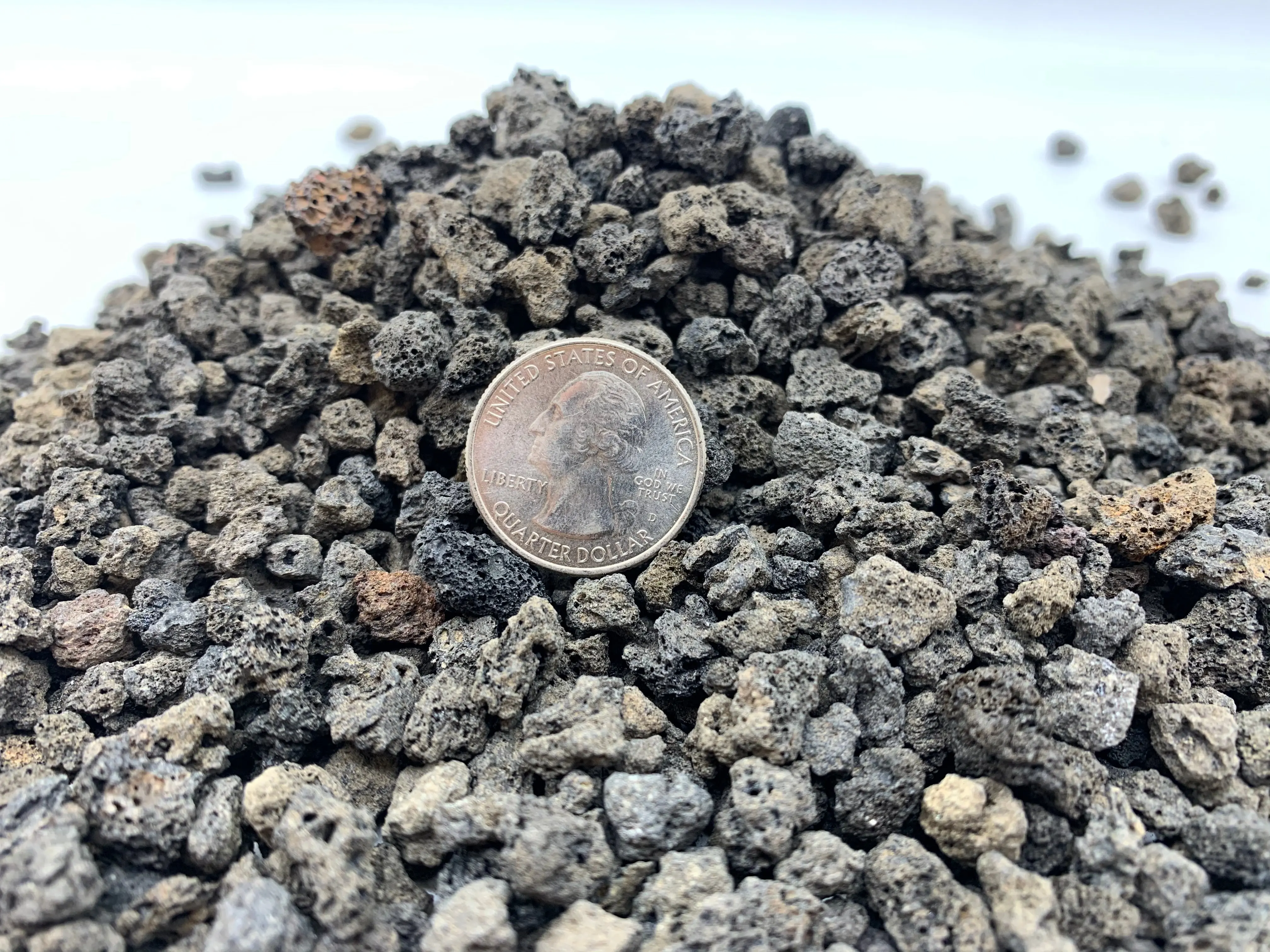 Coarse Black Lava Rock 1/4"-3/8"