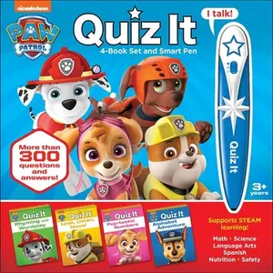 Nickelodeon Paw Patrol: Quiz It 4-Book Set and Smart Pen [With Battery] -- Pi Kids, Mixed Media Product