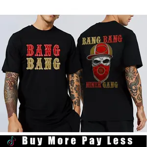 Double-Sided BANG BANG NINER GANG Tee, Perfect Game Day Gift for 49ers Fans!# TikTokShop.# TikTokMadeMeBuyIt.# ViralTees# TrendyTees