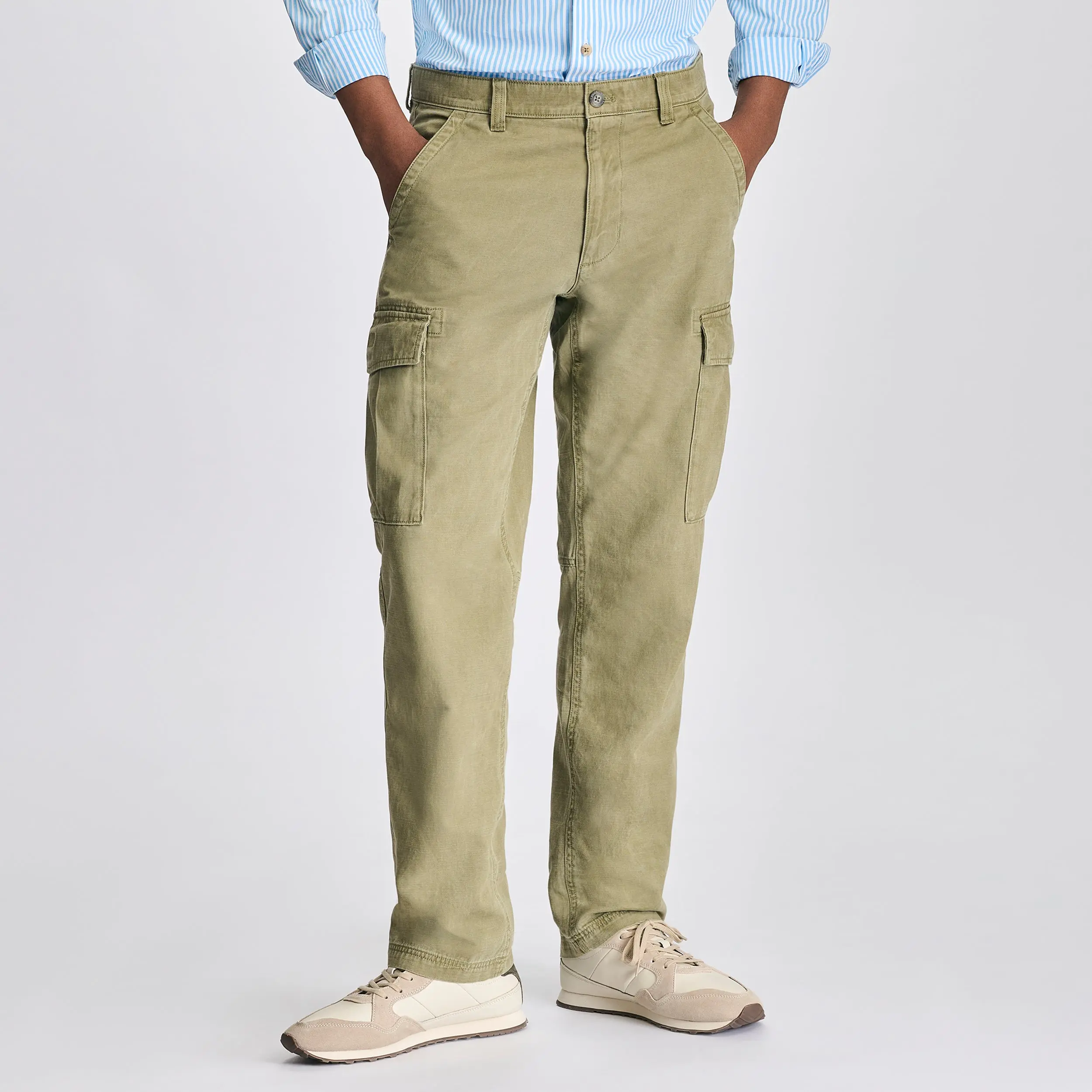Eddie Bauer Men’s Interbay Cargo Pants 100% Cotton Soft Feel Cargo Pockets
