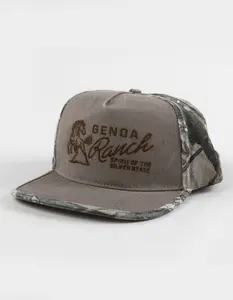 Genoa Ranch Two Tone Snapback Hat, Gray Combo