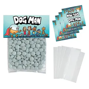 Oriental Trading Dog Man Characters DIY Cellophane Treat Bags, 4" x 5 1/2" Bulk 50 Pcs