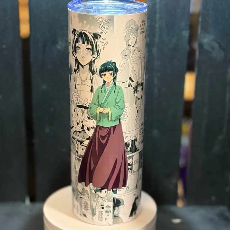 20oz Anime Character Design Novelty Tumbler with Manga Artwork featuring Maomao from Apothecary Dairies