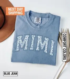 Comfort Colors® Mimi Shirt, Toile Floral Tee, Cute Gift for Mimi, Grandma Gift, Grandmother Shirt