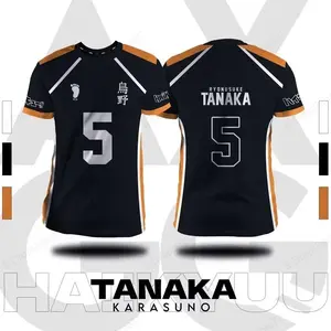 Jersey Haikyuu Fukurodani Hinata Anime 3D Print T-shirt Men Women Fashion Plus Size Short Sleeve Tops Tees Sports Tshirt Kids
