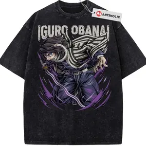 Obanai Iguro Shirt, Demon Slayer Shirt, Anime Shirt, Vintage T-Shirt , Graphic Tee, Unisex Fashion, Full Color, Full Size, For Men, For Women