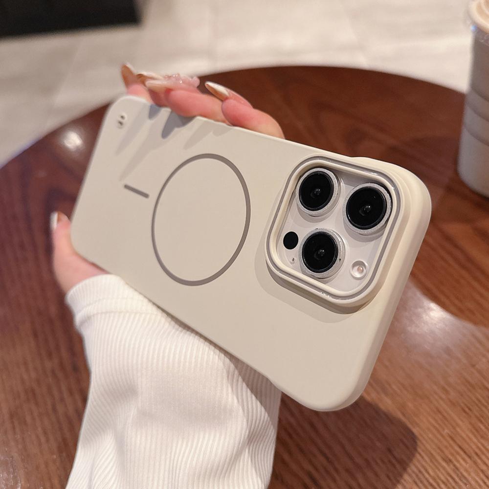 Matte Slim PC For Magsafe Frameless Phone Case For iPhone 16 15 14 Plus 12 13 Pro Max Wireless Charging Borderless Hard Cover