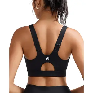 Sports Bras for Women High Support,Adjustable Racerback Molded Cup Sports Bra Yoga Athletic Workout Bra