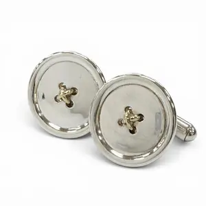 Pre-owned Tiffany & Co. Sterling Silver 925 (Ag925) Small Leather Goods 925 750 Cufflinks