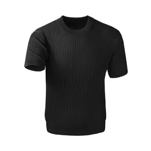 #SummerVibes 2026 New Spring & Autumn Street Style Versatile Minimalist Chic Comfortable Elegant Precise Daily Commuter Unisex Adhesive Fiber Polyester Short Sleeve Knit Sweater