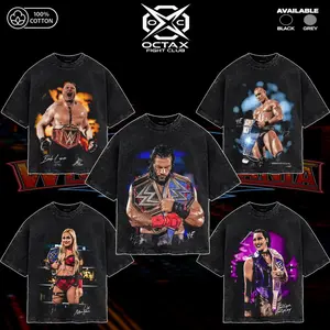[Octa-X] WWE Wrestlemania 42 Las Vegas Main Characters Premium Acid Washed T-Shirt, Wrestlemania 42 Main Event Shirt , WWE Wrestling Graphic Tee for Fans, gift for WWE fans