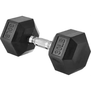 Basics Rubber Hex Dumbbell Hand Weight