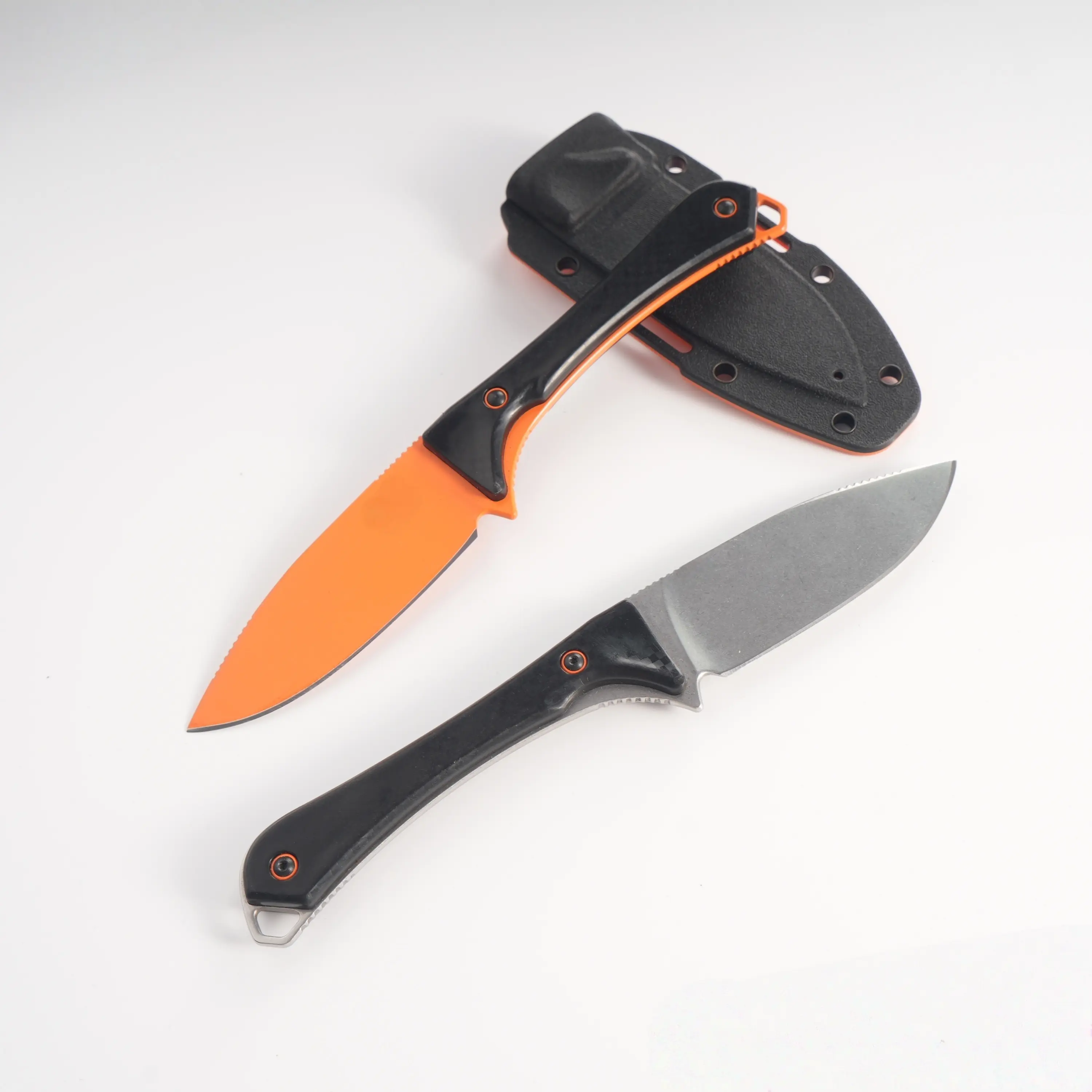 1pc 15201 straight knife with scabbard, high-quality EDC equipment, lightweight pocket knife, dining knife, essential for kitchen, daily durable straight knife, good choice for picnics and hiking, men's gift