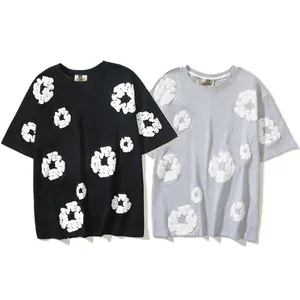 Denim Tears New Fashion Kapok Print Casual Short Sleeve T-Shirt / Pullover T-Shirt & Sports Shorts / Beach Shorts | Unisex Euro-American Trendy Hoodie, Couple Style
