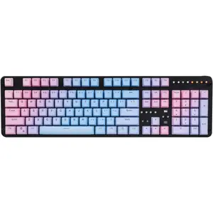 Double Shot 104 Dyed PBT Shine Through Keyset OEM Profile Keycap Set for Cherry MX Switches Mechanical Keyboard 104 87 61,Sunset Gradient (Only Keycap)