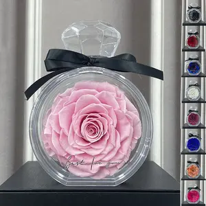 Dried Rose Glass Dome Gift Box