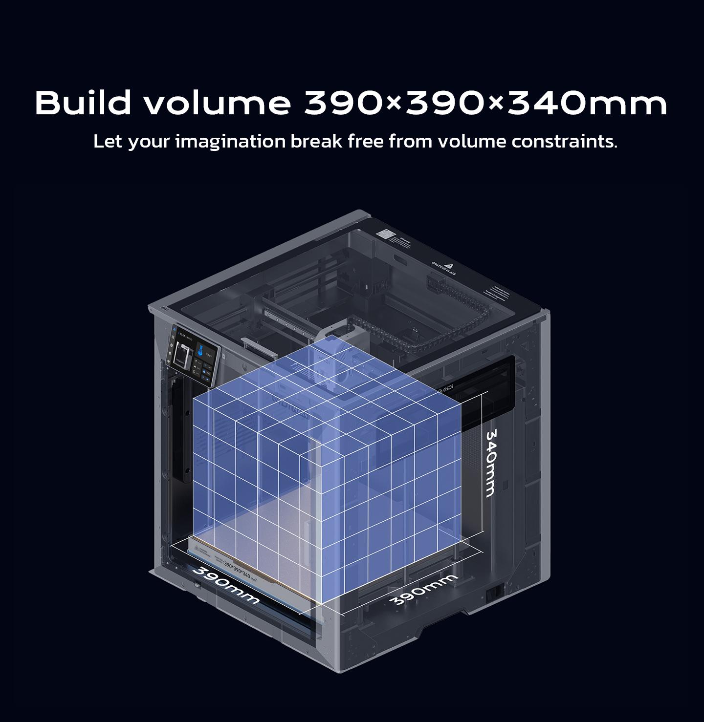 QIDI Max4 3D Printer, 390×390×340mm Build Volume, 65℃ Heated Chamber, 370℃ Nozzle, Dual Z Lead Screws, Max 800mm/s High Speed, Auto-leveling, AI camera, Polar Cooler Optional, Multi-materials