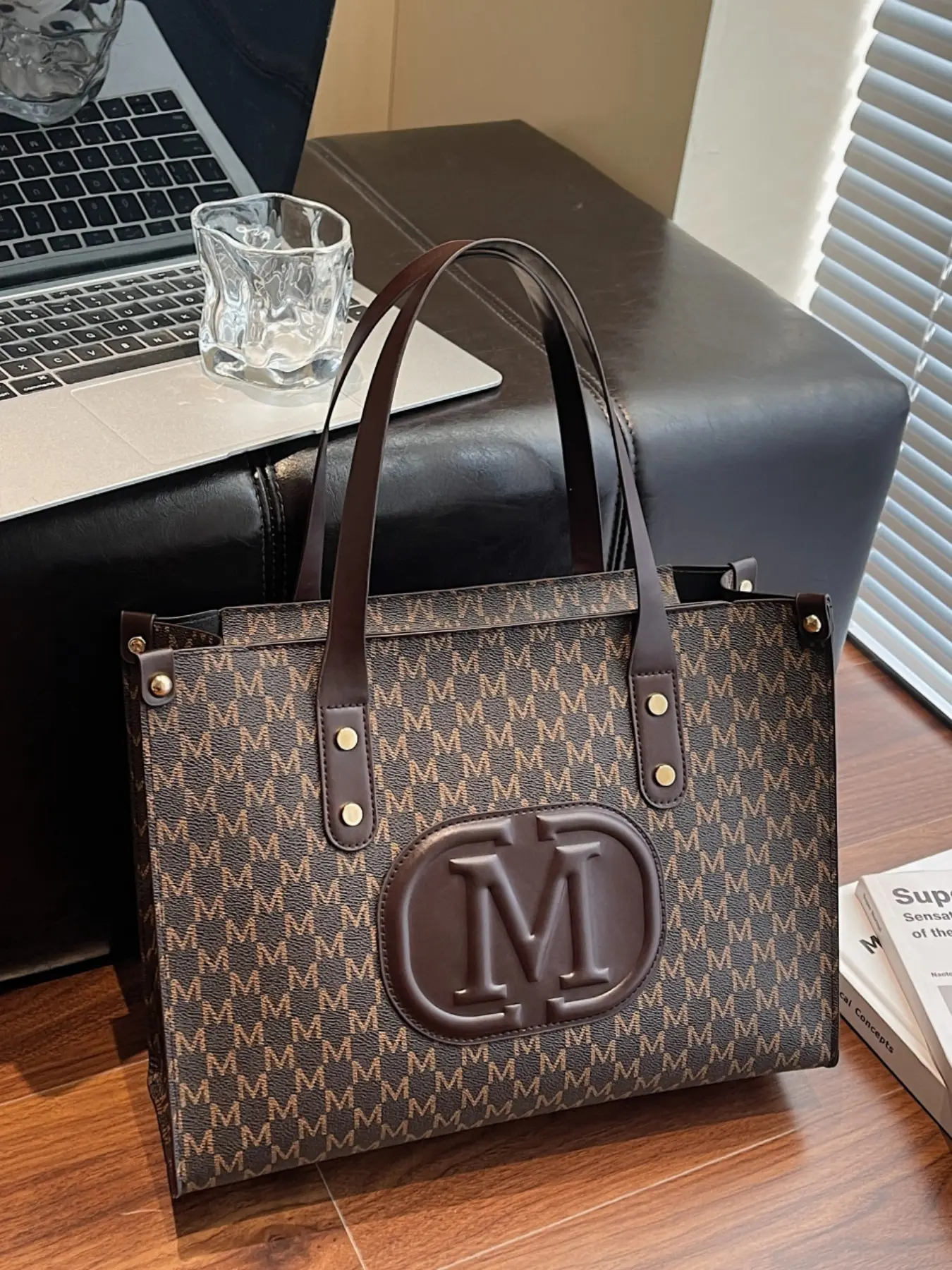 Large Single Shoulder Tote Bag, Fashionable Shoulder Bag, Fashionable Casual Bag, Everyday Shoulder Bag, Fashion Letter Design, Spacious Durable Women's Handbag, Perfect for Daily Use and Travel Essentials