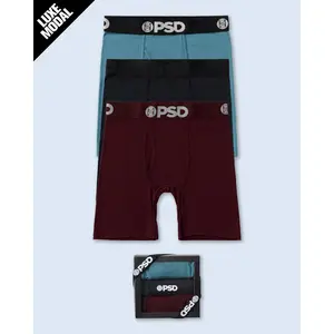 PSD Mens Luxe Modal Boxer Brief - Ultrasoft, Breathable, and Stretchy Luxe Modal Fabric, Comfortable Underwear Menswear Activewear Athletic Sportswear Sports Clothes
